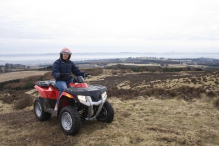  El paisaje escocés de fondo